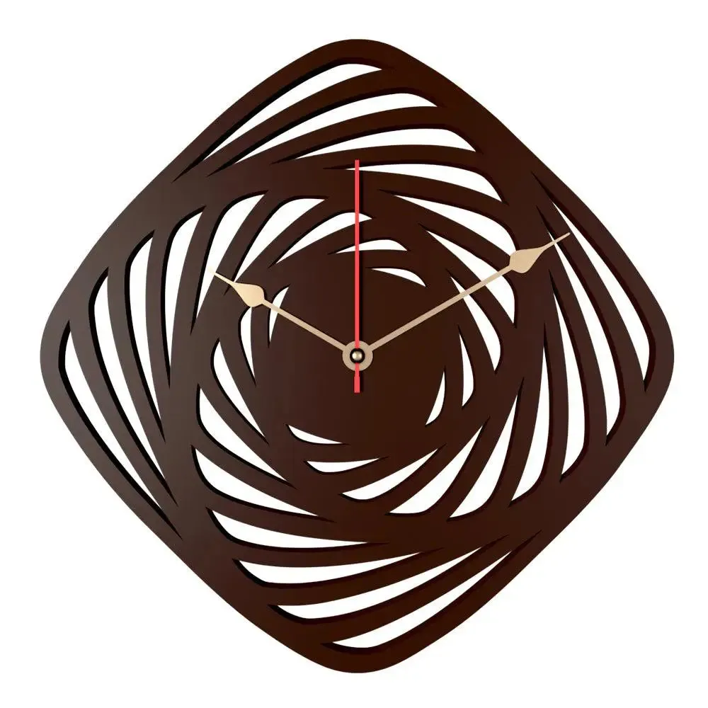 Geometric  Shape Wooden Wall Clock