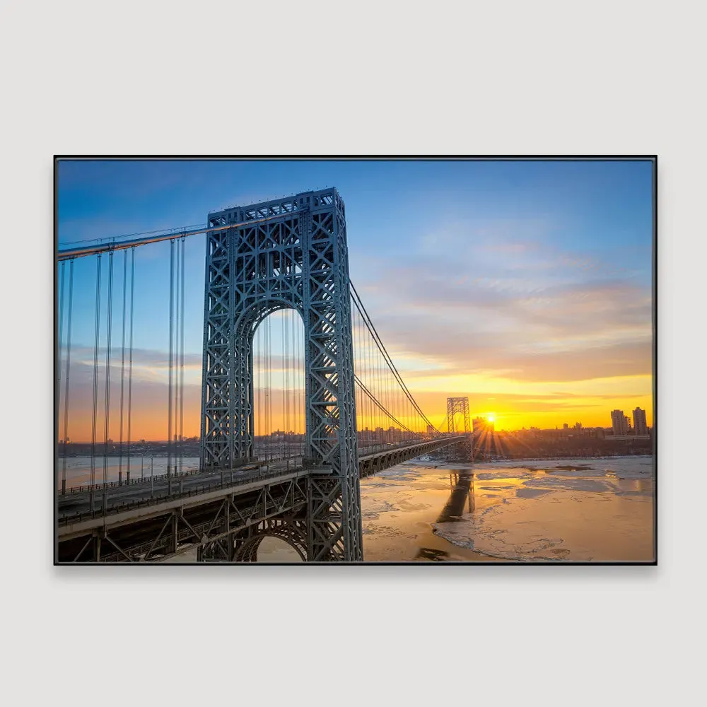 George Washington Bridge Framed Wall Art With Frame