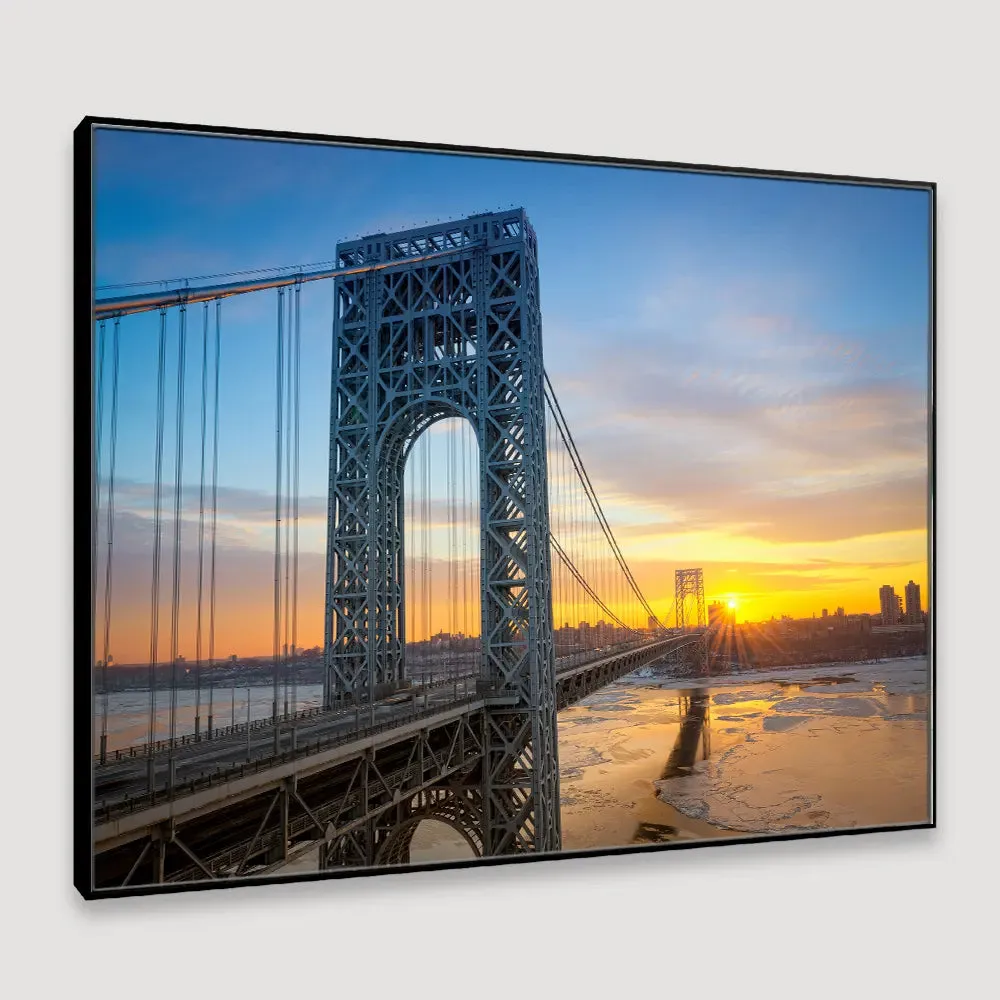 George Washington Bridge Framed Wall Art With Frame