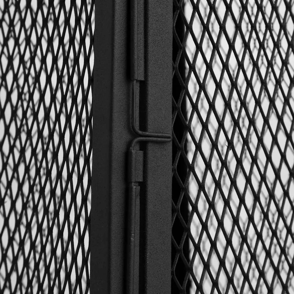 Gigantic Jet Black Candle Lantern