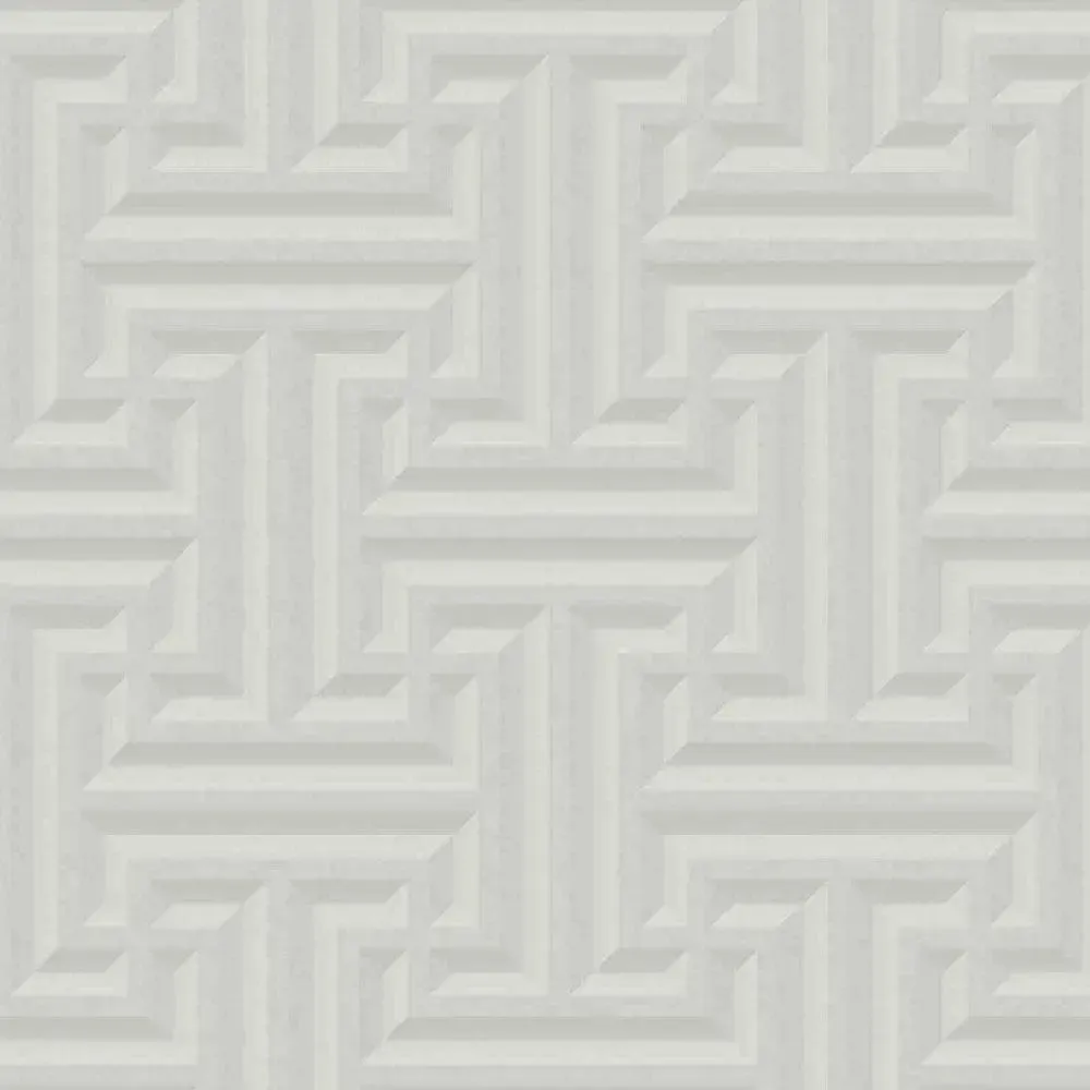 Giorgio Greek Pattern Textured Premium Wallpaper- The Art of Gravure Yellow