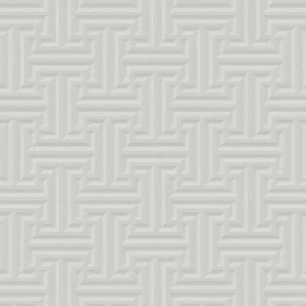 Giorgio Greek Pattern Textured Premium Wallpaper- The Art of Gravure Yellow