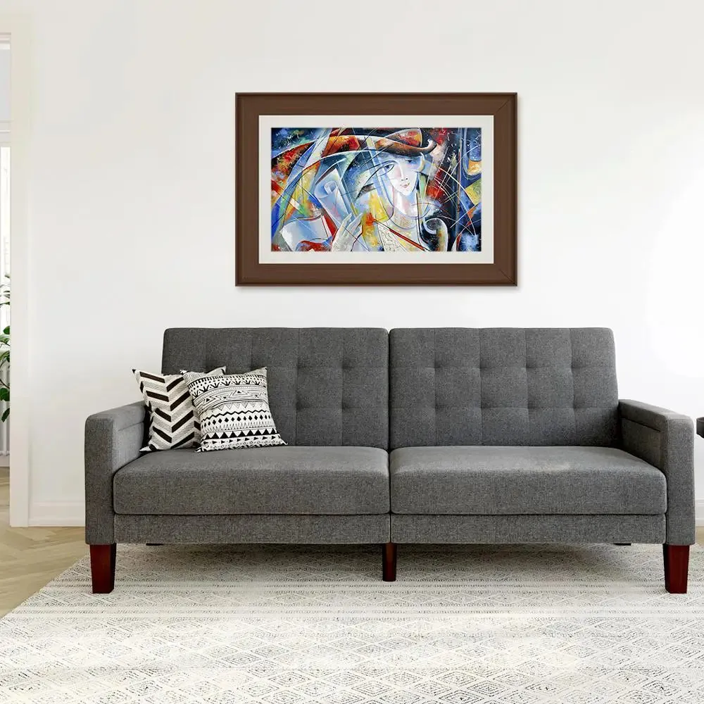Girl Abstract Art Framed Wall Painting