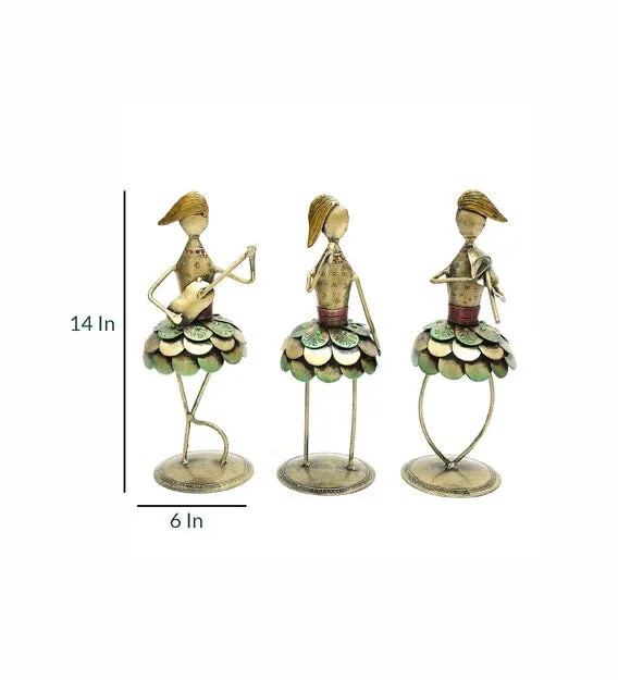 Girl Gang Musician Figurines / Showpiece Set Of 3