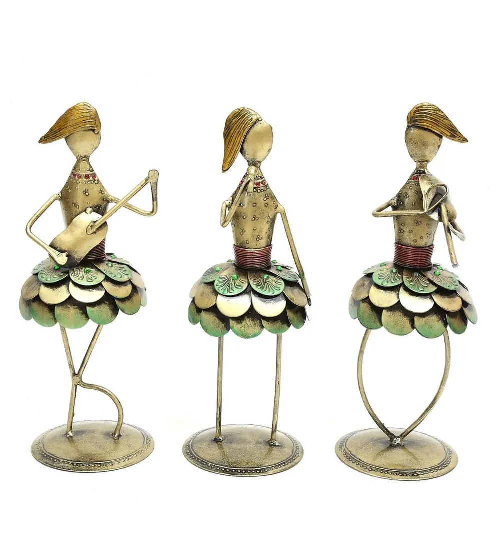Girl Gang Musician Figurines / Showpiece Set Of 3