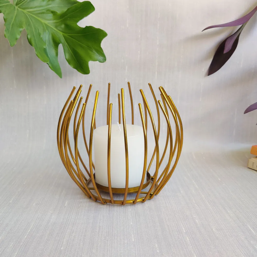 Gleaming Classy Unique Candle Holder