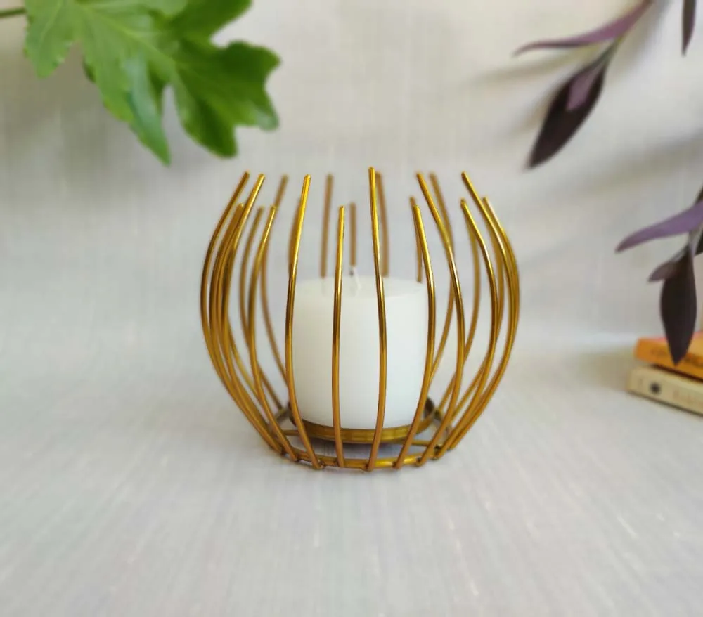 Gleaming Classy Unique Candle Holder