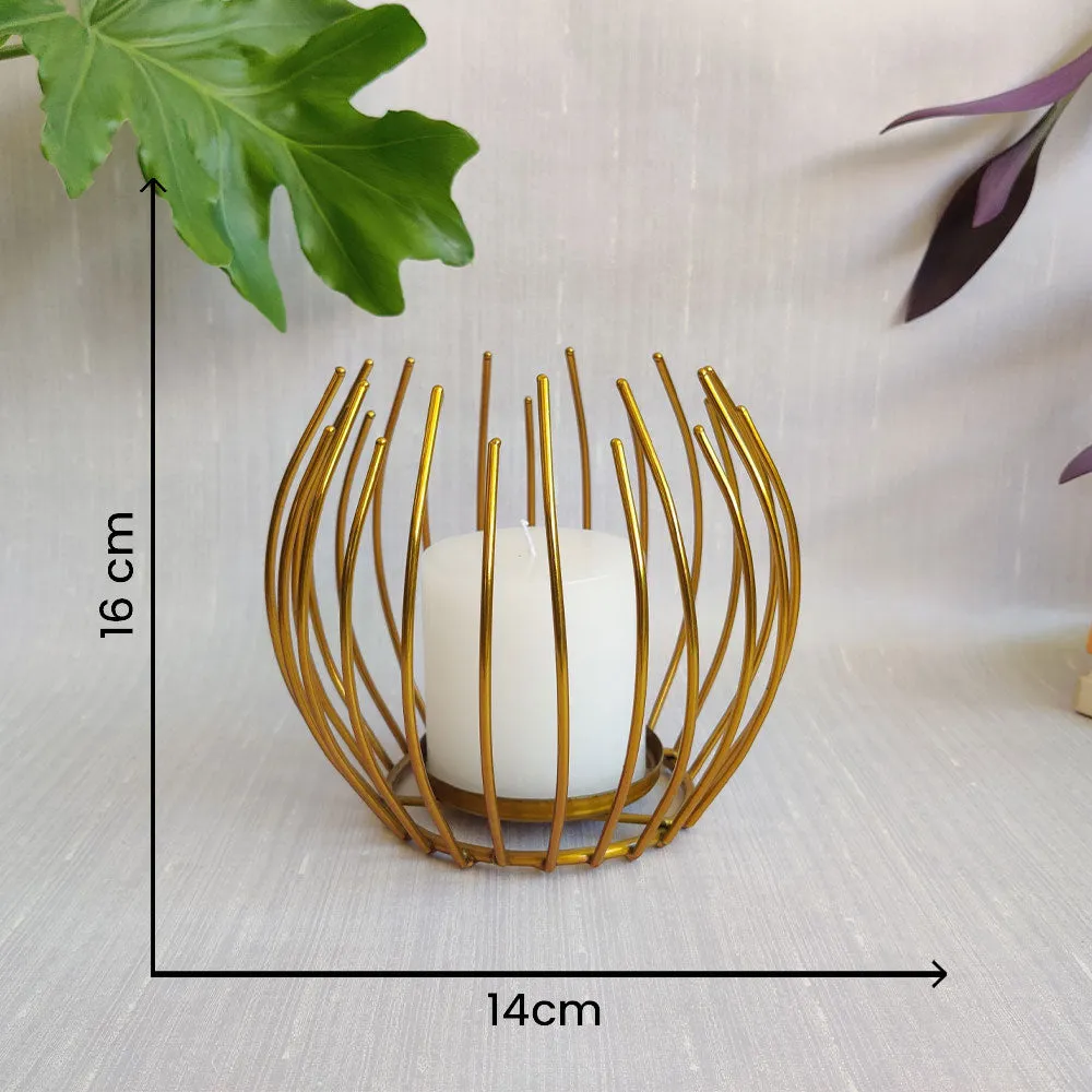 Gleaming Classy Unique Candle Holder