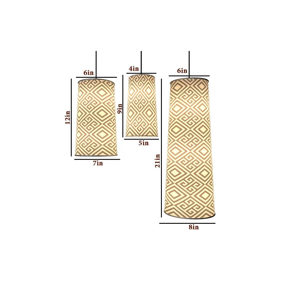 Gleeful Hanging Lights Set Of 3