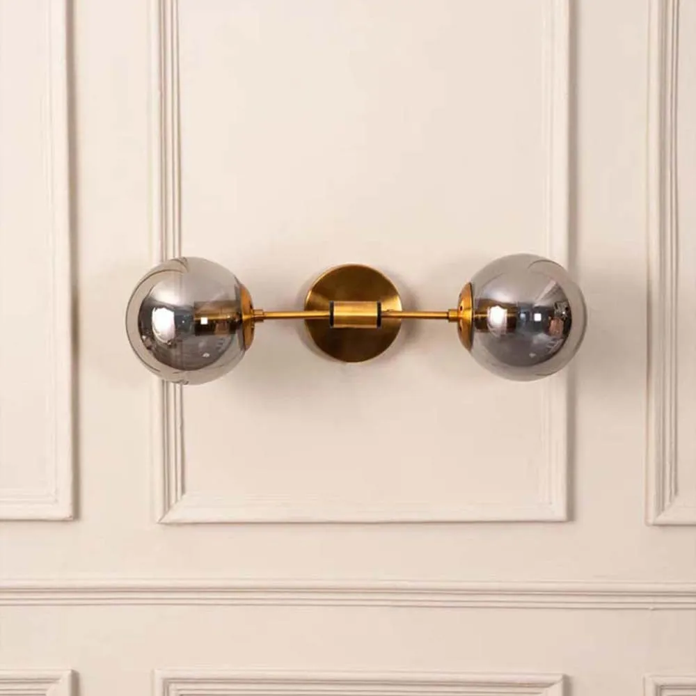Globe Double Linear Wall Sconce Single Piece