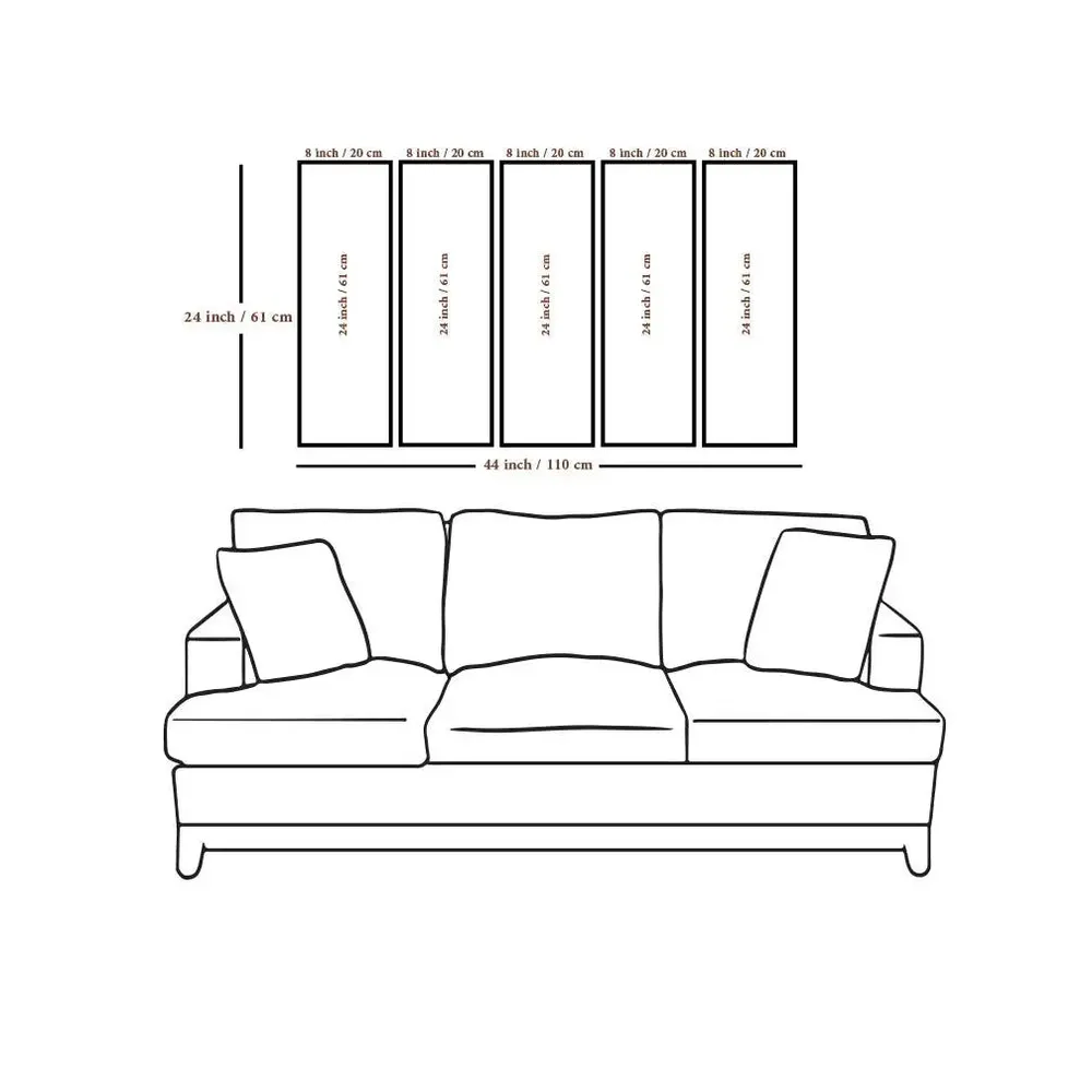 Glorious Morning Split Wall Art Set of 5