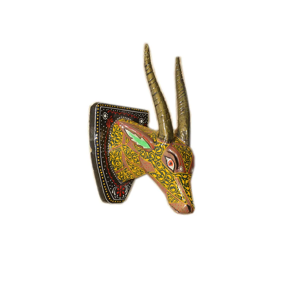 Glowing Deer Face Wall Decor