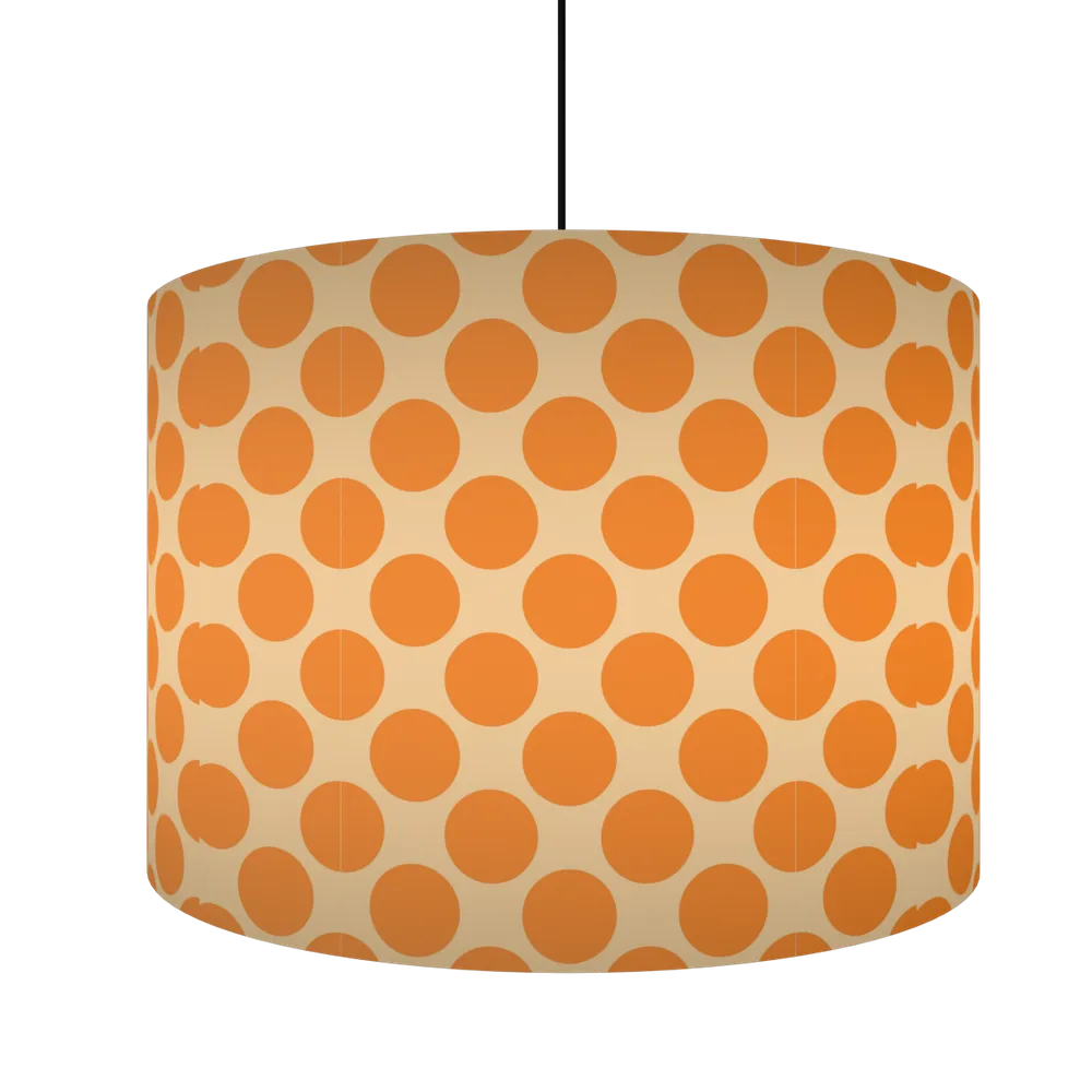 Glowing Orange Hanging Light