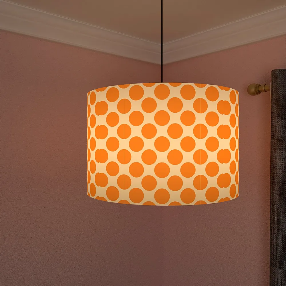 Glowing Orange Hanging Light