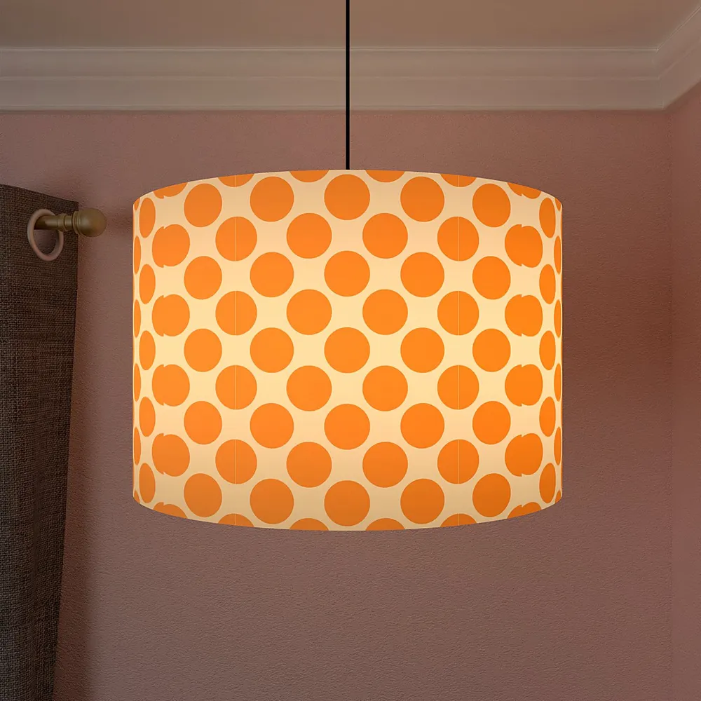 Glowing Orange Hanging Light