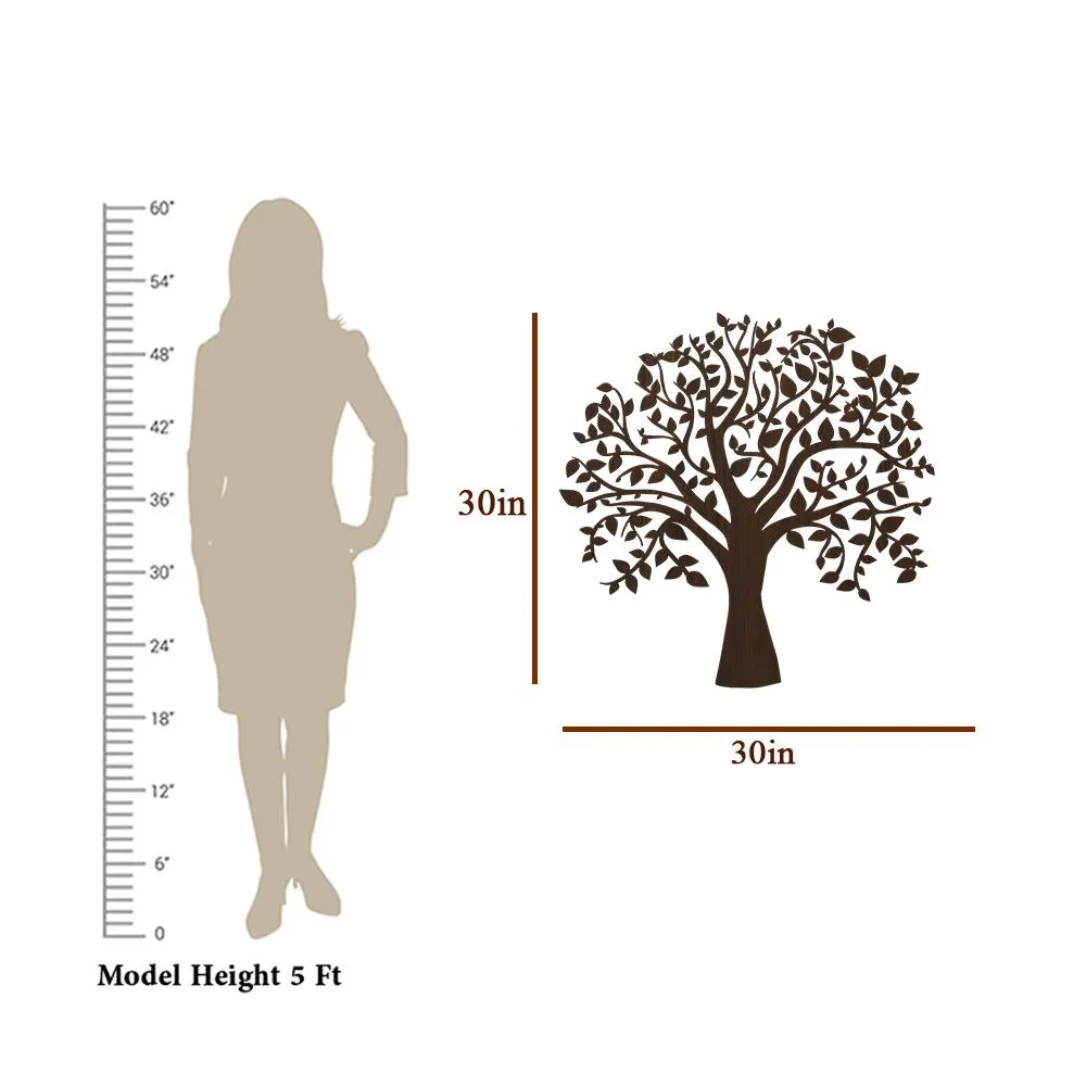 Glowing Tree Backlit Acrylic wall Art / Night Light, Walnut Finish