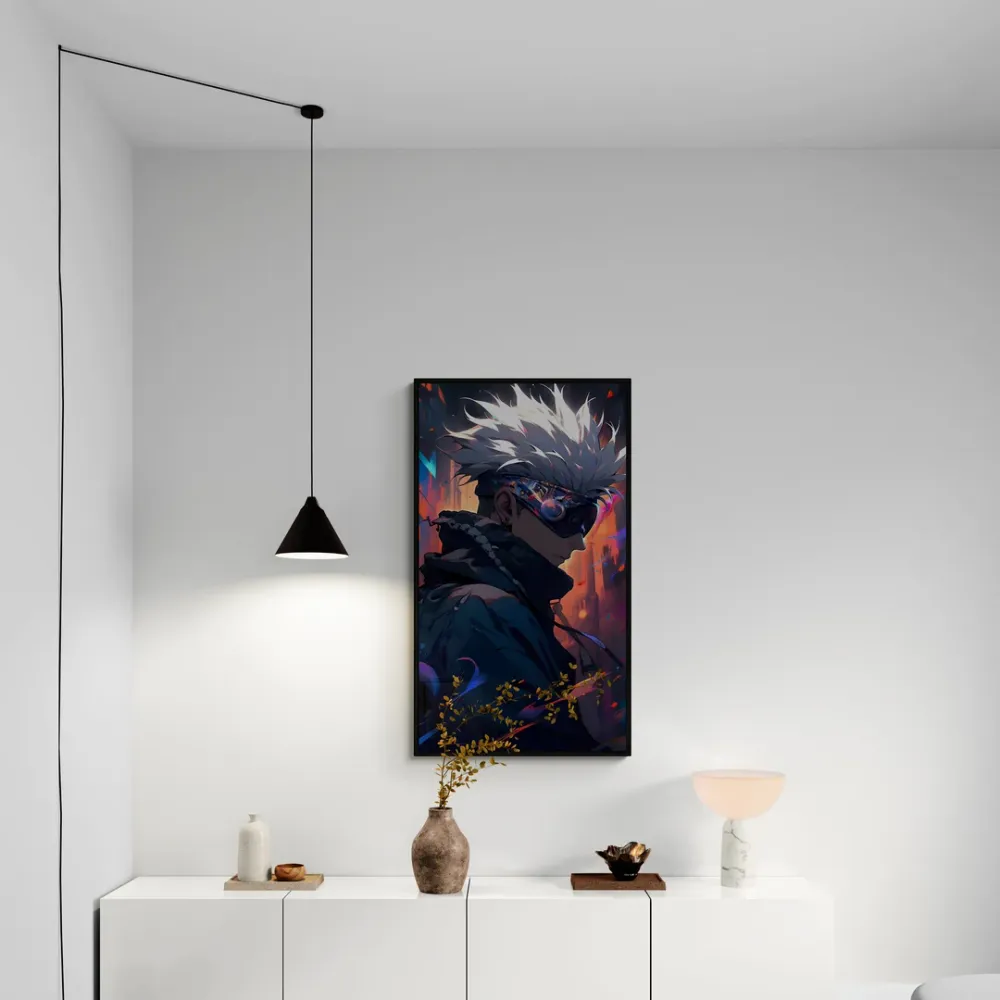 Gojo Sataru Star Jujutsu Kaisen Anime Canvas Wall Painting With Frame