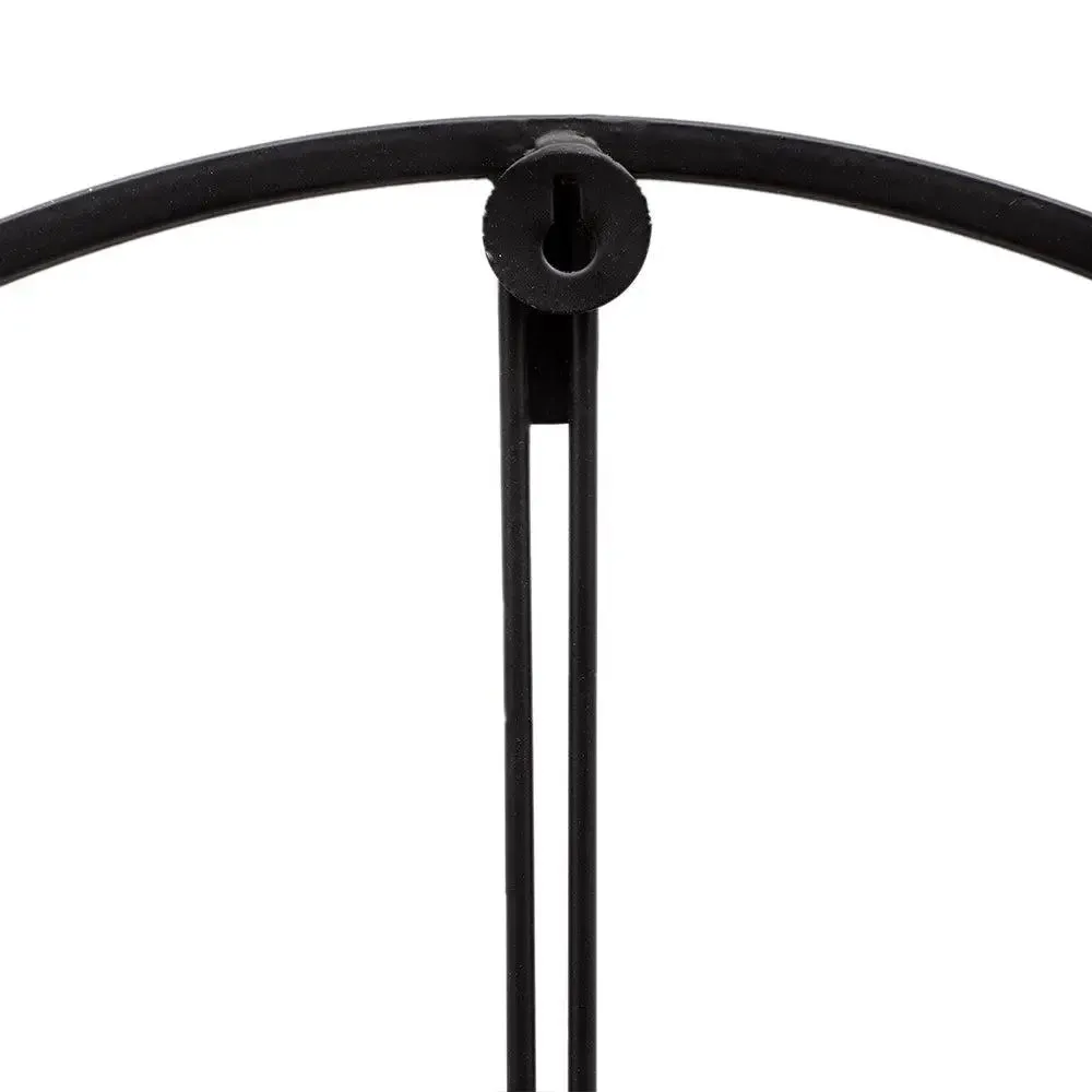 Gold & Black Designer Minimalist Metal Wall Clock