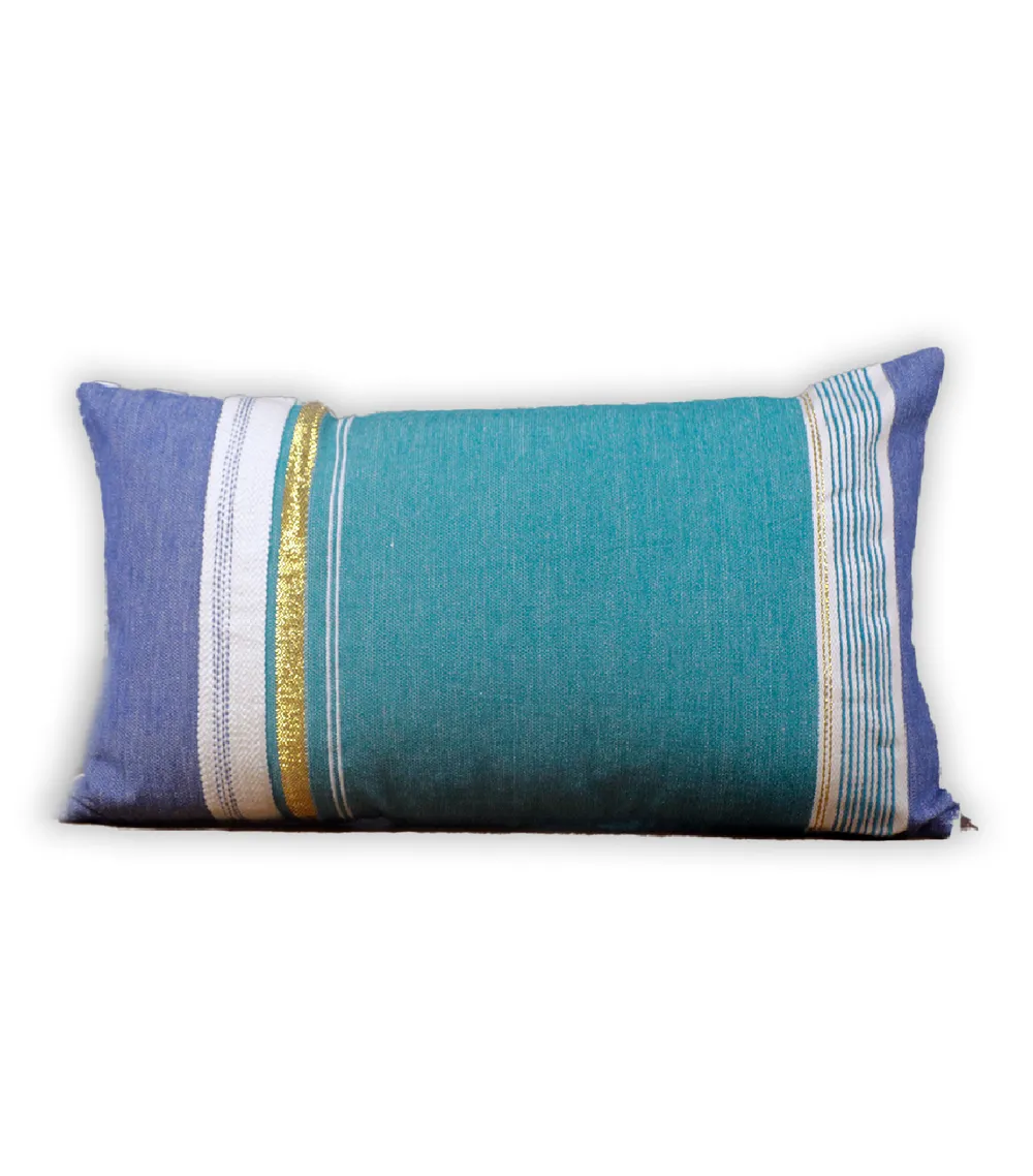 Gold Foil Line Stripe Cushion Cover
