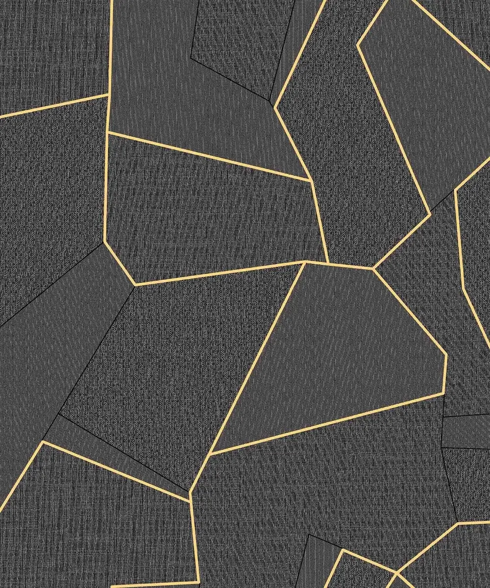 Gold Geometric Lines Textured Premium Wallpaper- Altis Collection Beige