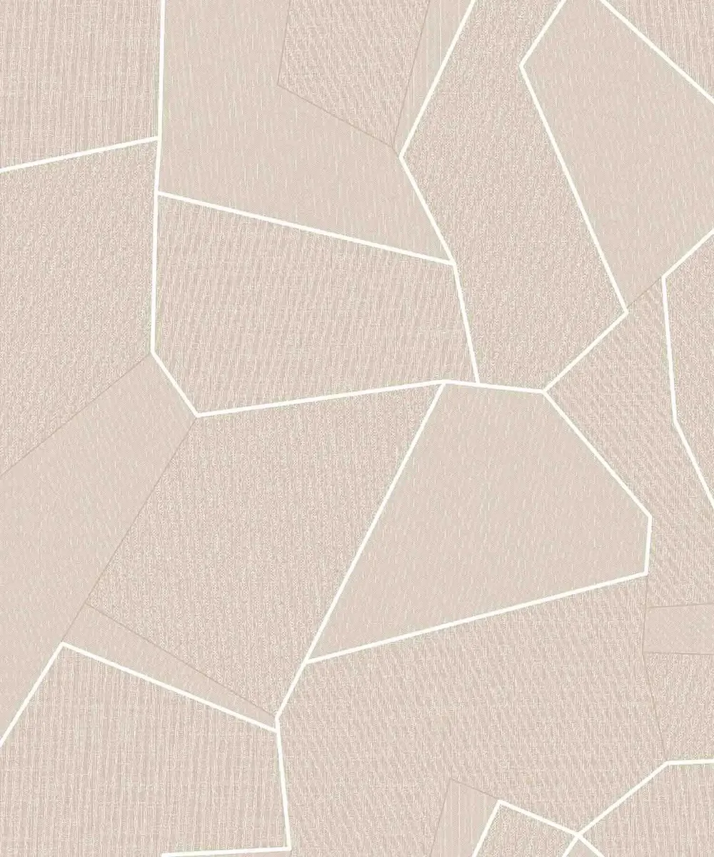 Gold Geometric Lines Textured Premium Wallpaper- Altis Collection Beige