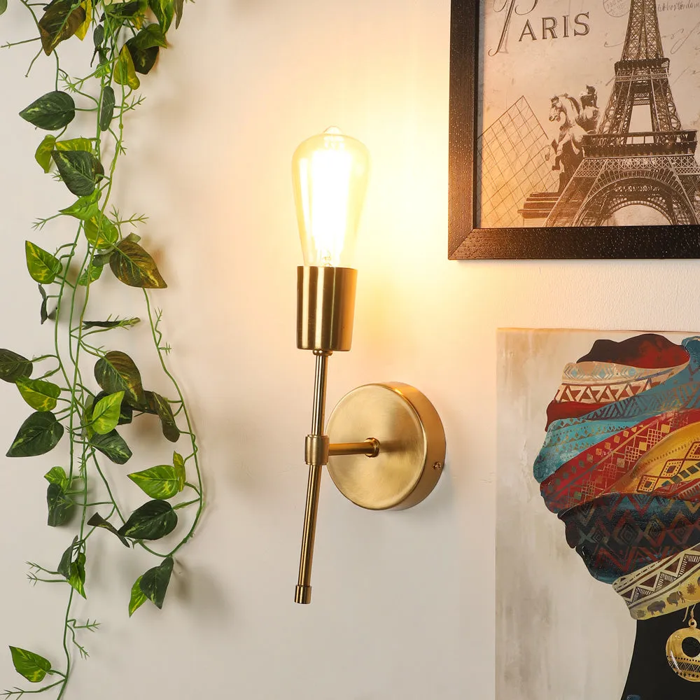 Gold Single Wall Light in Gold Finish