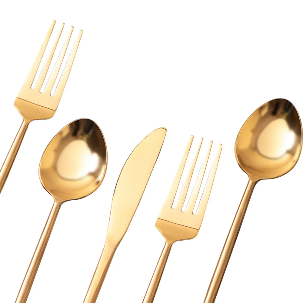 Gold Stainless Steel Cutlery Set of 5