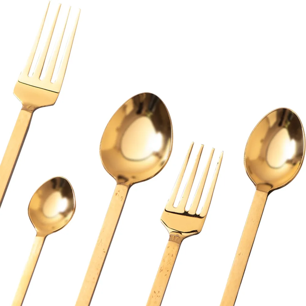 Gold Stainless Steel Cutlery Set of 5