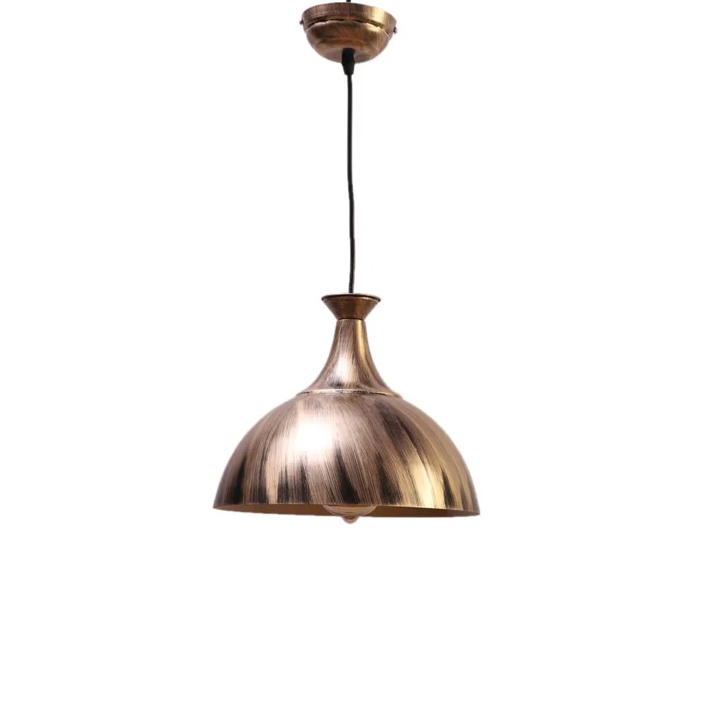 Golden Brushed Antique Finish Hanging Light Single Piece