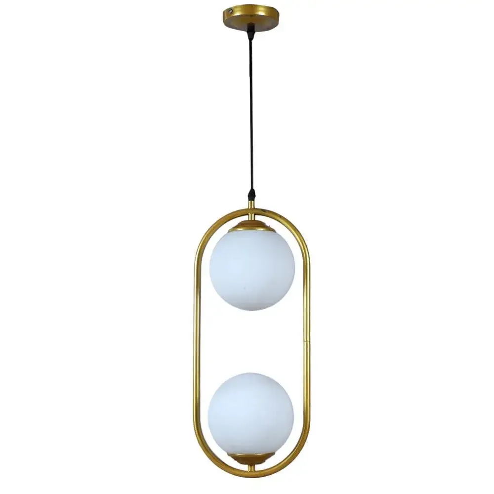 Golden Capsule Dual Globe Ceiling Light Single Piece