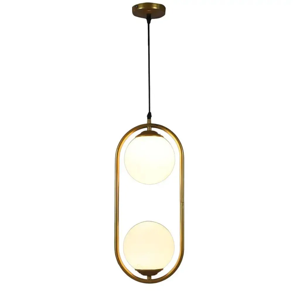 Golden Capsule Dual Globe Ceiling Light Single Piece