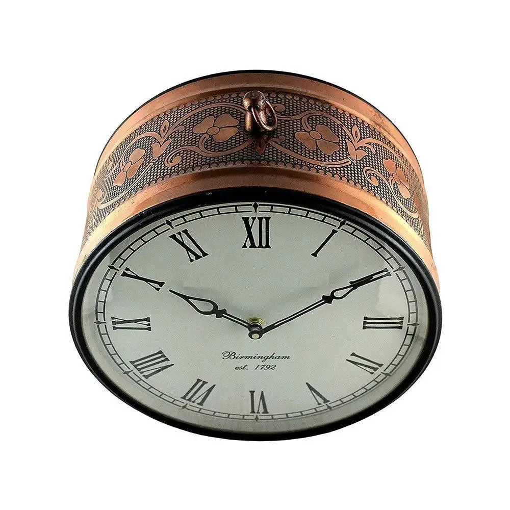 Golden Crafted Bronze Designer Dual Sided Vintage Railway Clock 6 Inch