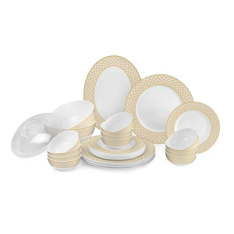 Golden Crown Dinner Set of 29 Pieces