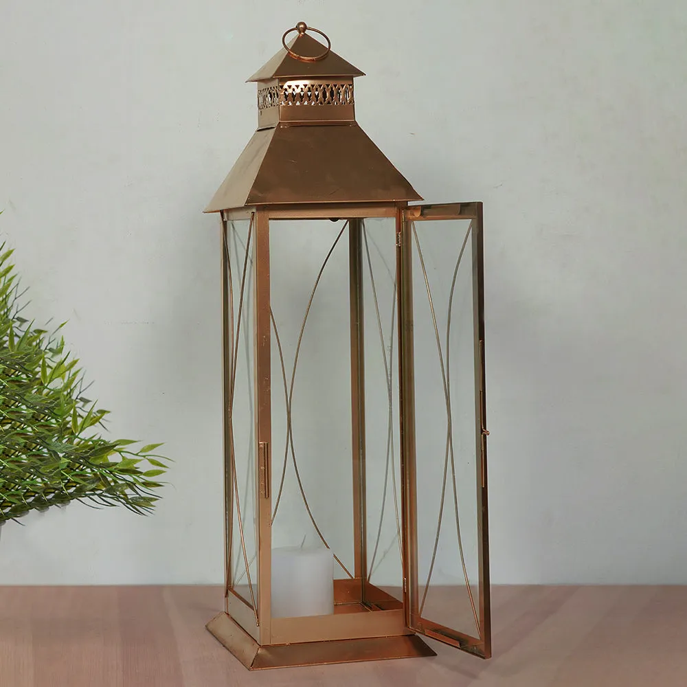 Golden Designer Chic Decorative Lantern