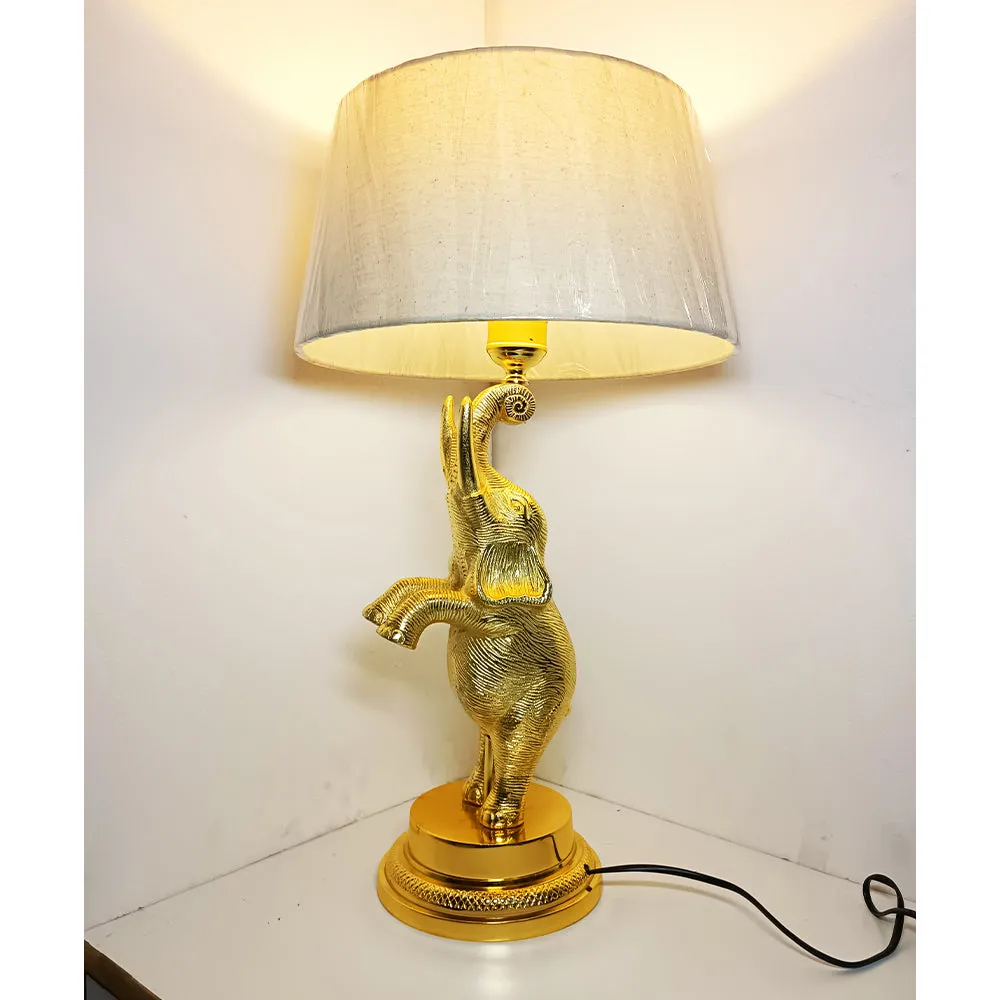 Golden Elephant Body Traditional Designer Table Lamp