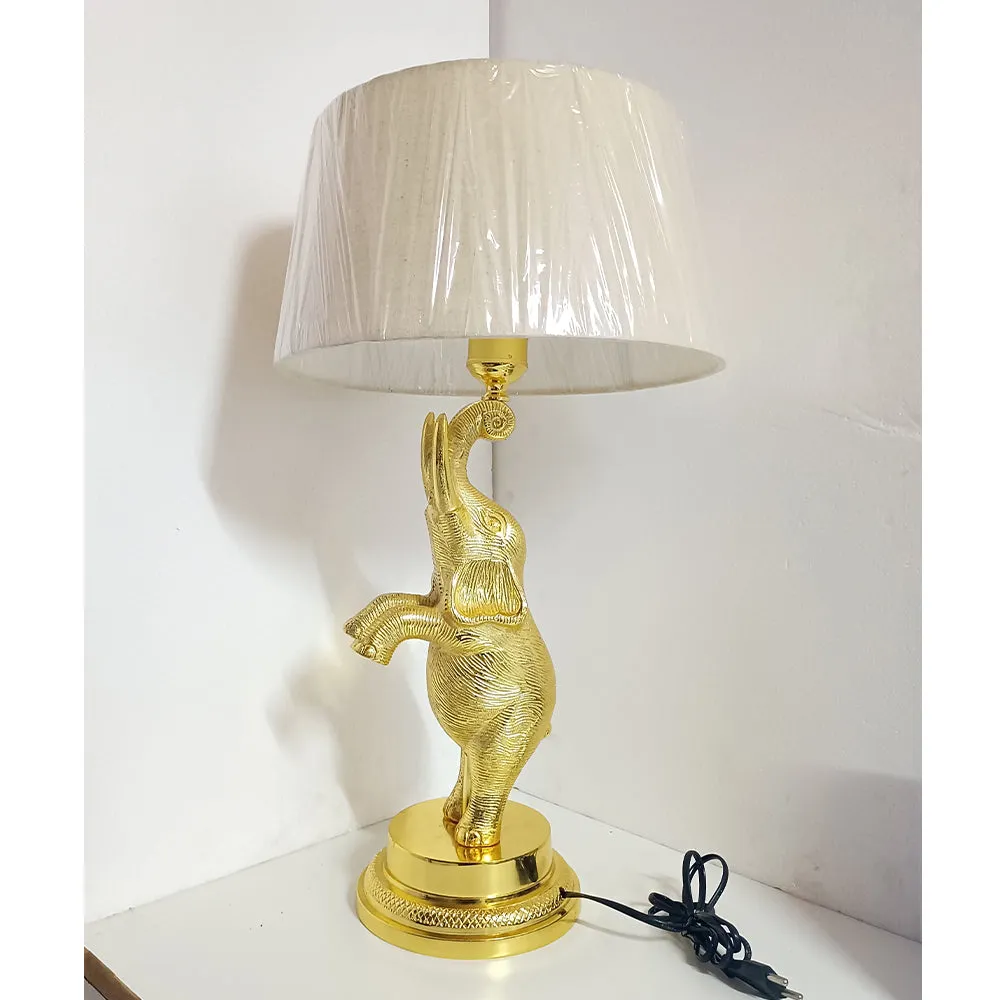 Golden Elephant Body Traditional Designer Table Lamp