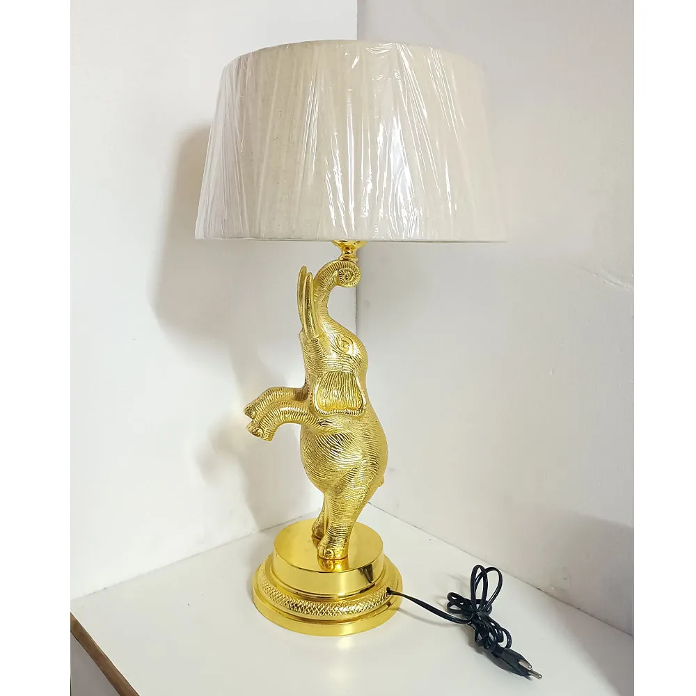 Golden Elephant Body Traditional Designer Table Lamp
