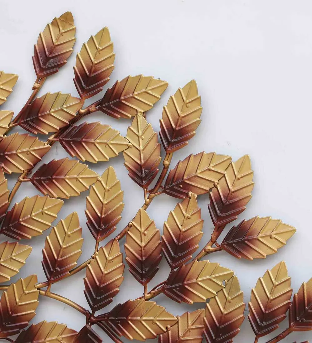 Golden Enchanting Tree Backlit Metal Wall Art