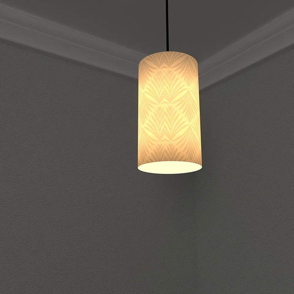 Golden Glow Cylindrical Hanging Light Single Piece