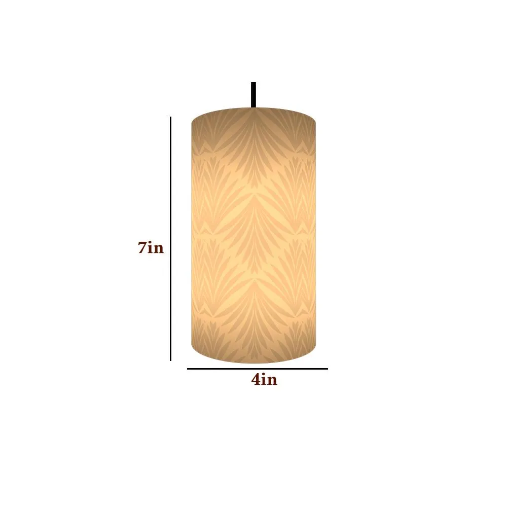 Golden Glow Cylindrical Hanging Light Single Piece