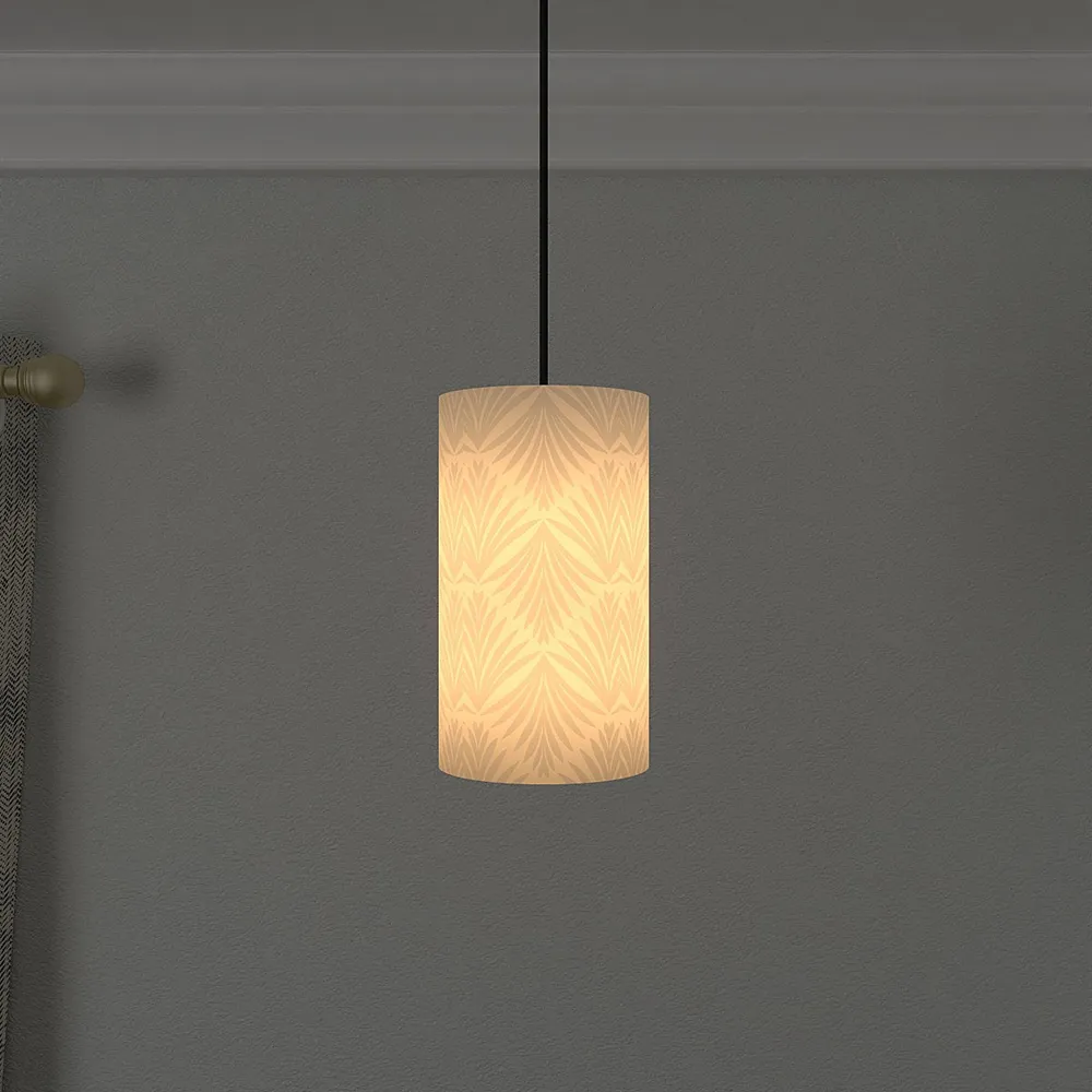 Golden Glow Cylindrical Hanging Light Single Piece