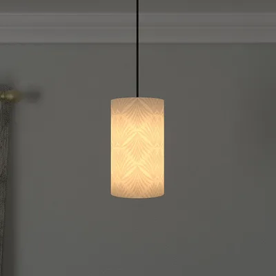 Golden Glow Cylindrical Hanging Light