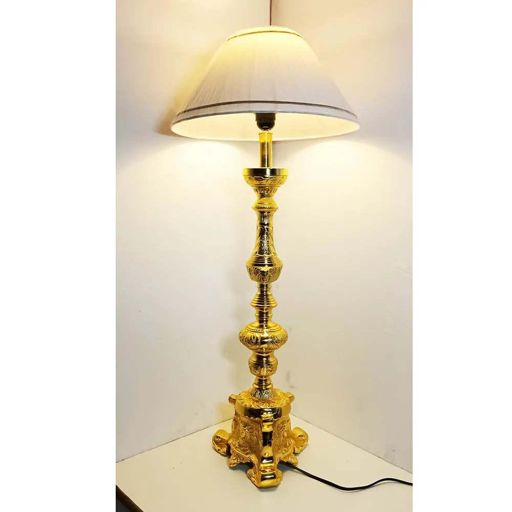 Golden Long Traditional Designer Decorative Table Lamp