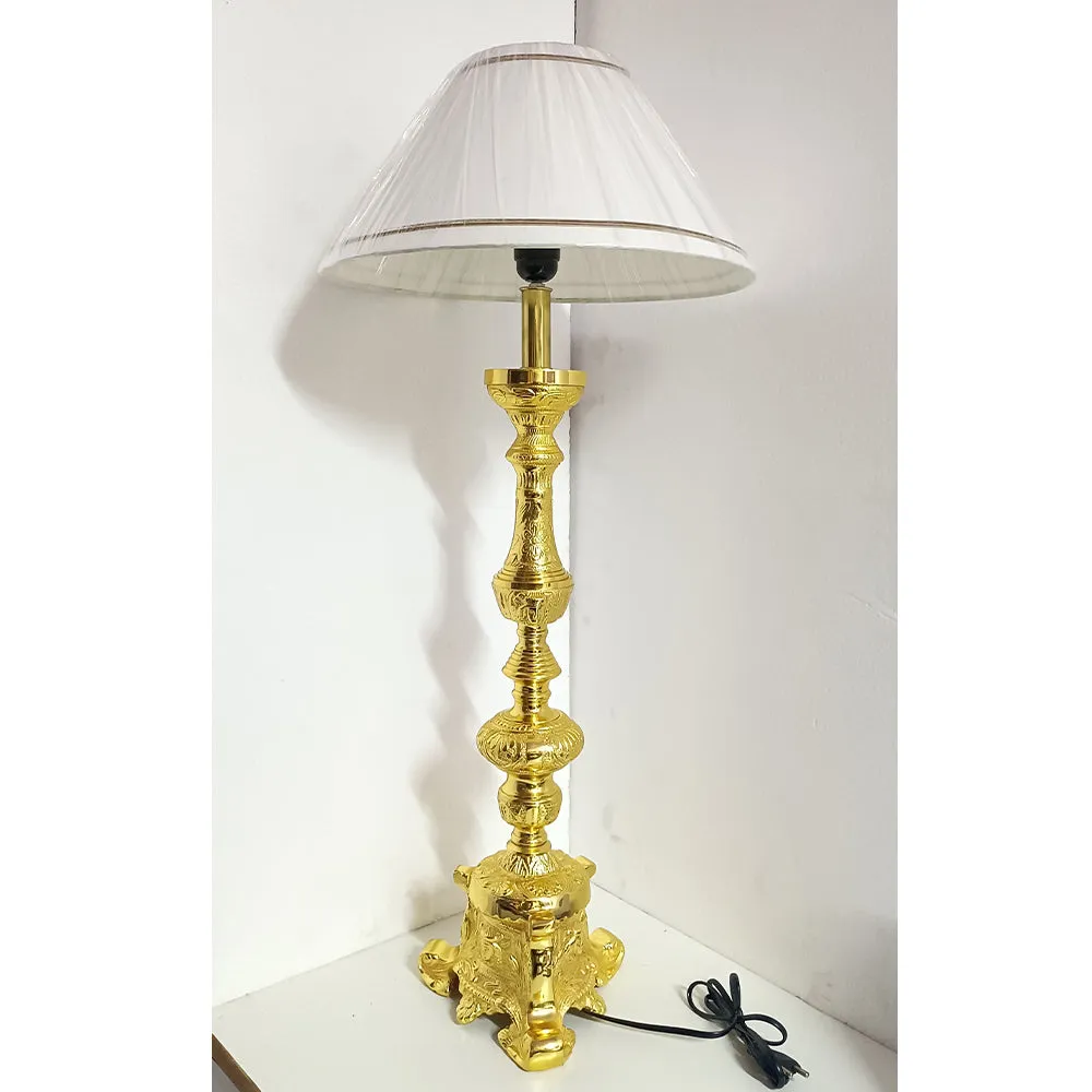 Golden Long Traditional Designer Decorative Table Lamp