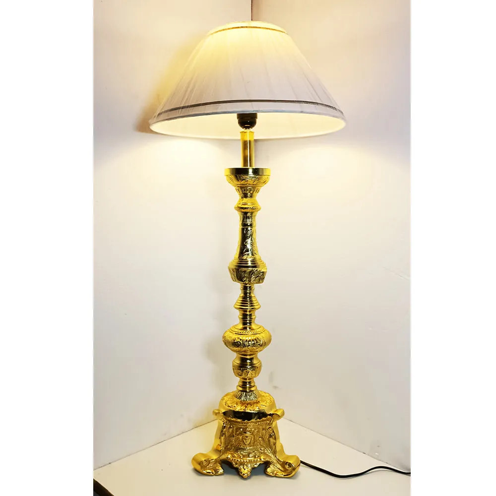 Golden Long Traditional Designer Decorative Table Lamp