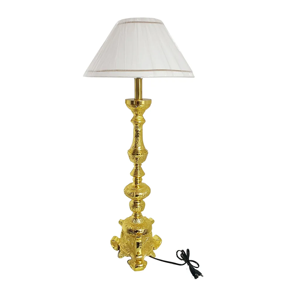 Golden Long Traditional Designer Decorative Table Lamp