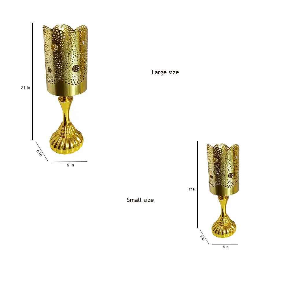 Golden Lush Designer Table Lamp Small: | 5x5x17(inches)