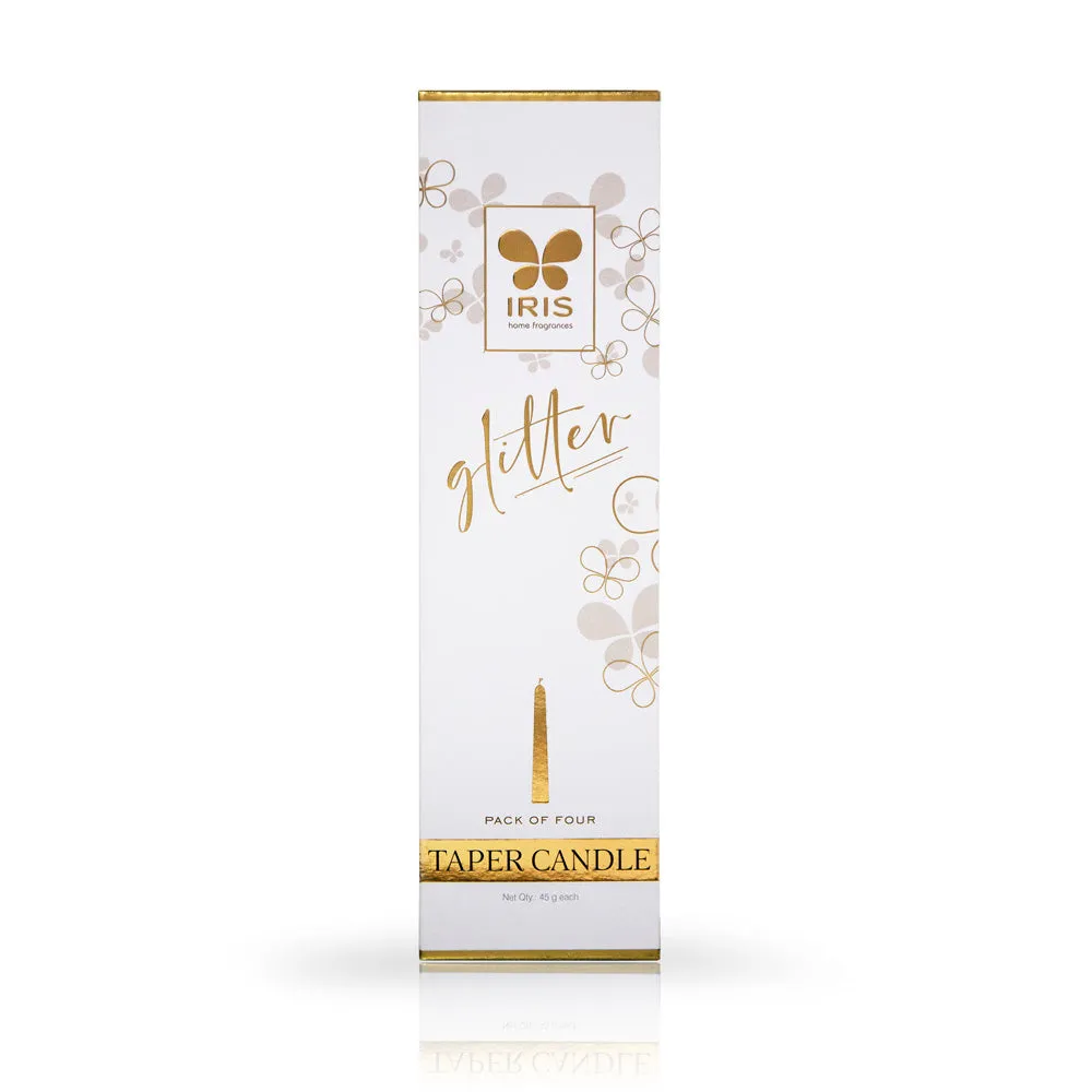Golden Musk Perfume Candle Gift for Valentine's Day (Golden, Pack of 4)