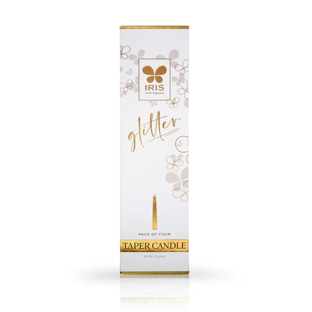 Golden Musk Perfume Candle Gift for Valentine's Day (Golden, Pack of 4)