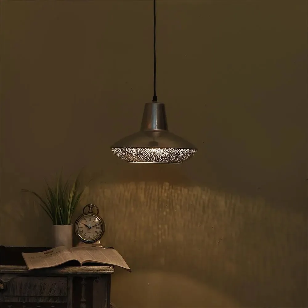 Golden Perforated Designer Hanging Lamp